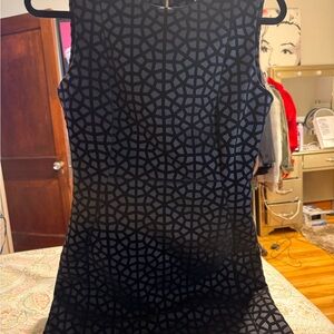 Calvin Klein Black Geometric Mini Dress